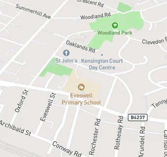 map for Eveswell Primary School