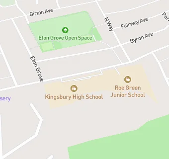 map for Kingsbury High School