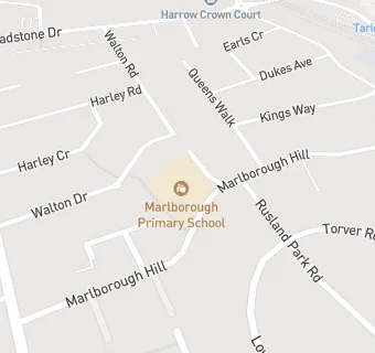 map for Marlborough Primary School