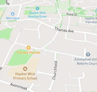 map for Emmanuel United Thursday Reformed Church Lunch Club