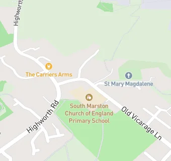 map for South Marston Church of England Primary School