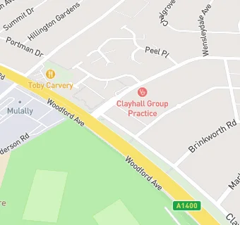 map for Clayhall Fish Bar