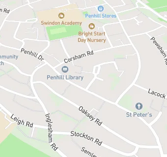 map for Penhill Lunch Club