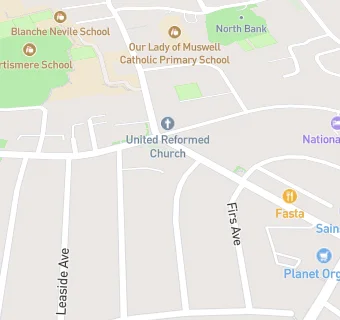 map for St James Pre-School