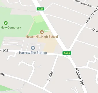 map for Nower Hill High School