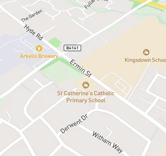 map for St Catherine's Catholic Primary School, Swindon