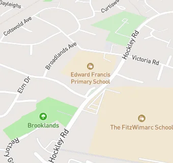 map for Edward Francis Community Infant School