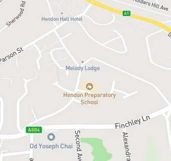 map for Hendon Preparatory School