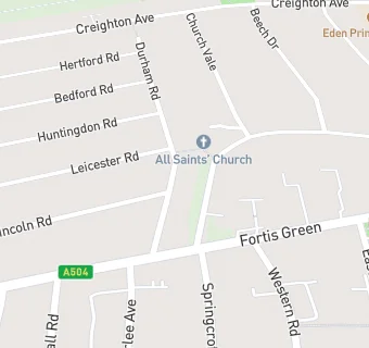 map for All Saints Church