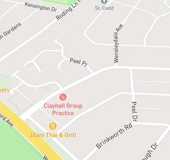 map for Clayhall Group Practice (Main Surgery) 