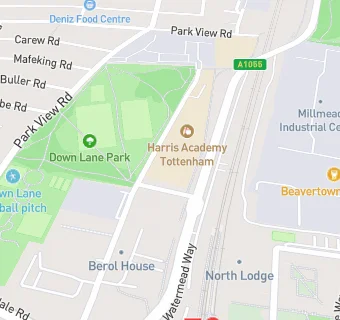 map for Harris Academy Tottenham