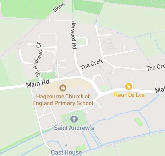 map for Hagbourne Church of England Primary School