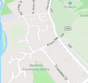 map for Harefield Community Accociation