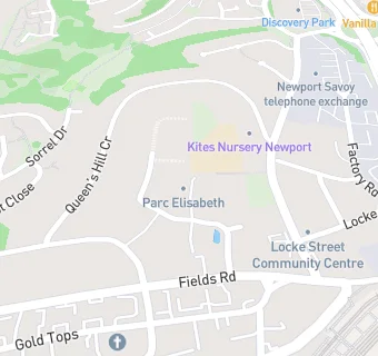 map for Queen's Hill PRU