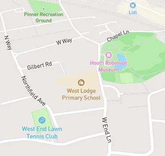 map for West Lodge Primary School