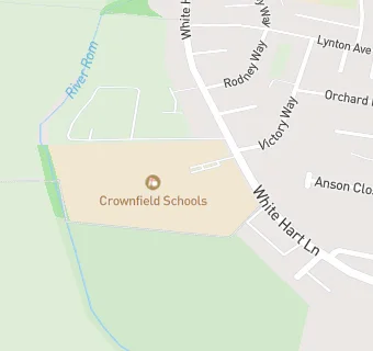 map for Crownfield Infant School