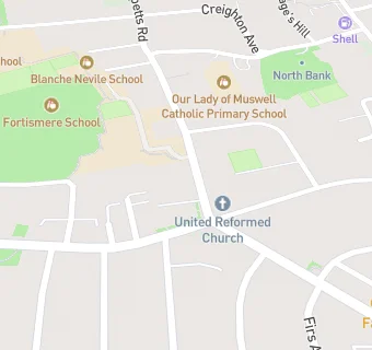 map for The Muswell Hill Preschool