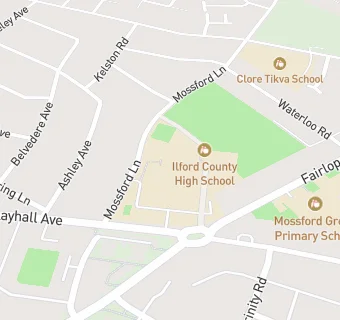 map for Ilford County High School