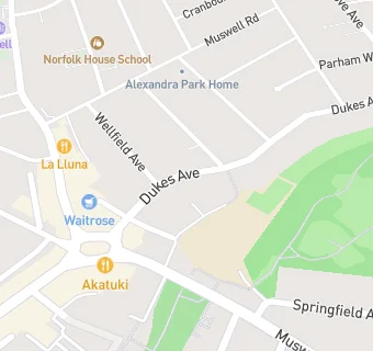 map for Muswell Hill Baptist Church