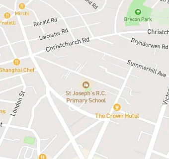 map for St Joseph's R.C. Primary School