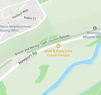 map for Basil & Rusty's Ice Cream