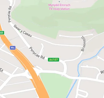 map for Maes Y Bryn Residential Home