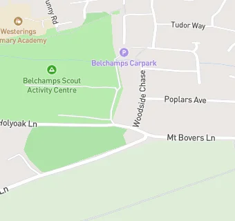 map for Belchamps Scout Centre