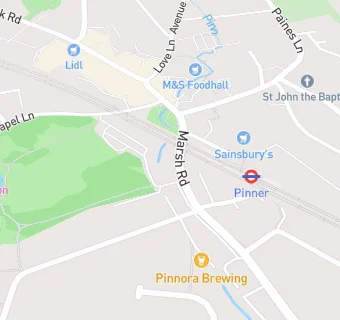 map for Pinner Kebabs