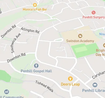 map for Penhill Junior School