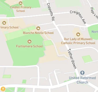 map for Fortismere School