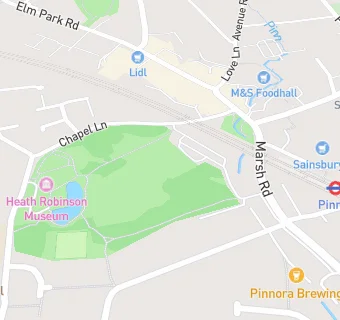 map for Pinner Pre-School