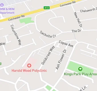 map for Harold Wood Utc