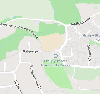 map for Graig-Y-Rhacca Primary  and Nursery Community School