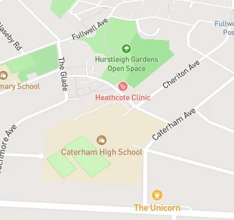 map for Caterham High School