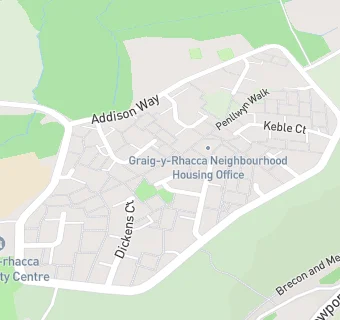 map for Graig Y Rhacca Community Association