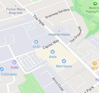 map for Asda Pharmacy