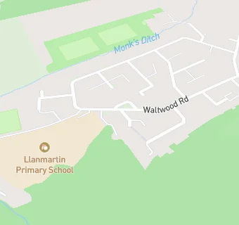 map for Llanmartin Primary School