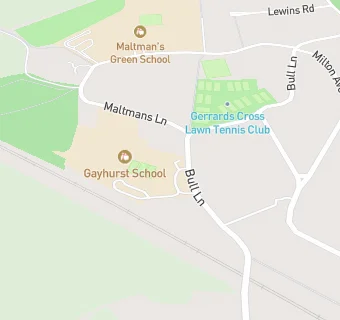 map for Gayhurst School