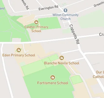 map for Blanche Nevile School