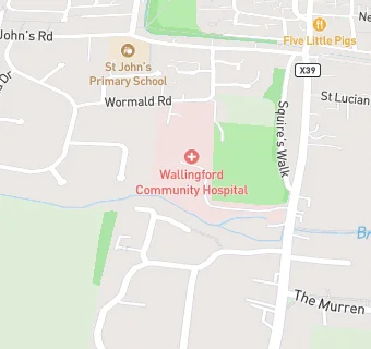 map for Wallingford Medical Practice