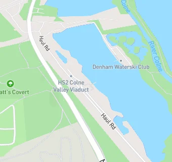 map for Denham Waterski Club