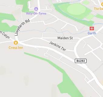 map for Cross Inn (Maesteg) Ltd