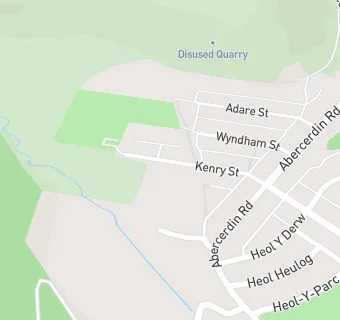 map for Abercerdin Primary School