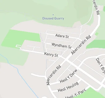 map for Abercerdin Primary School