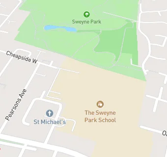 map for The Sweyne Park School