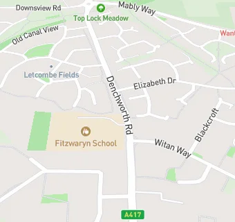 map for Fitzwaryn School