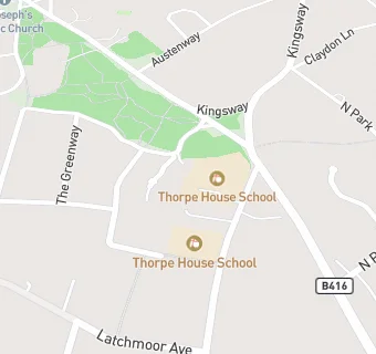 map for Kingscote School