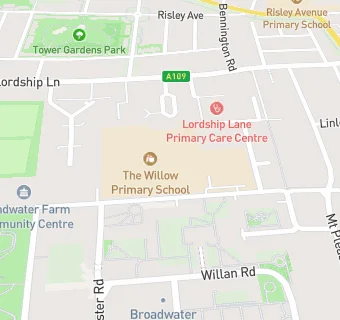 map for Broadwater Farm Junior School