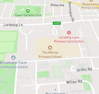map for The Willow Primary School