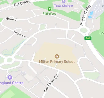 map for Chartwells @ Milton Junior & Infants School